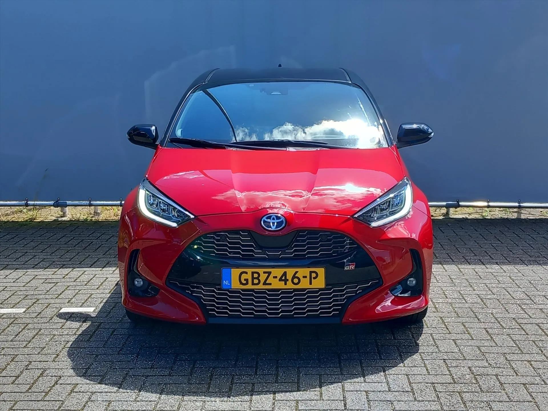 Toyota Yaris met kenteken GBZ-46-P – achteraanzicht