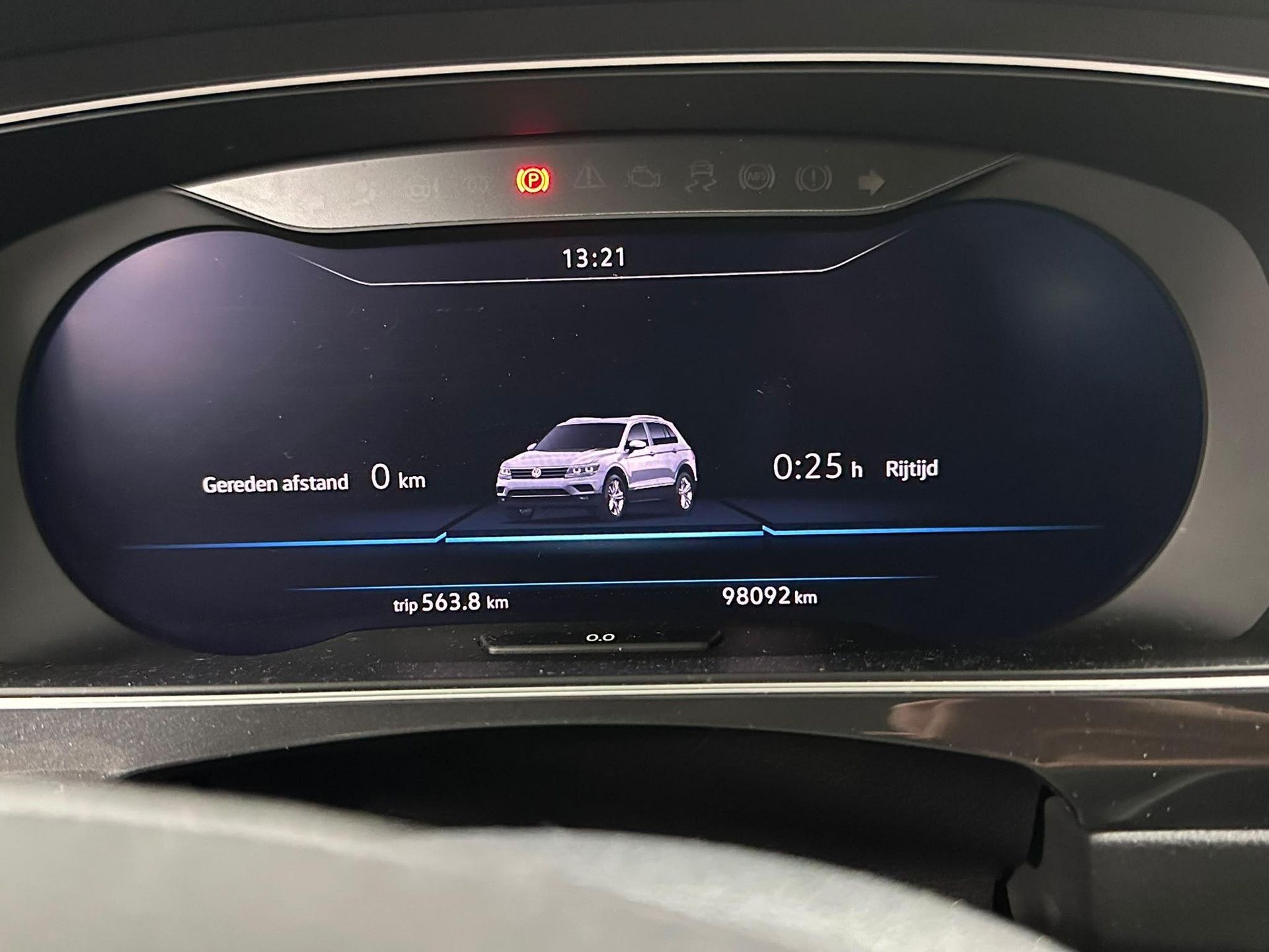 Volkswagen Tiguan met kenteken H-245-JJ – dashboard