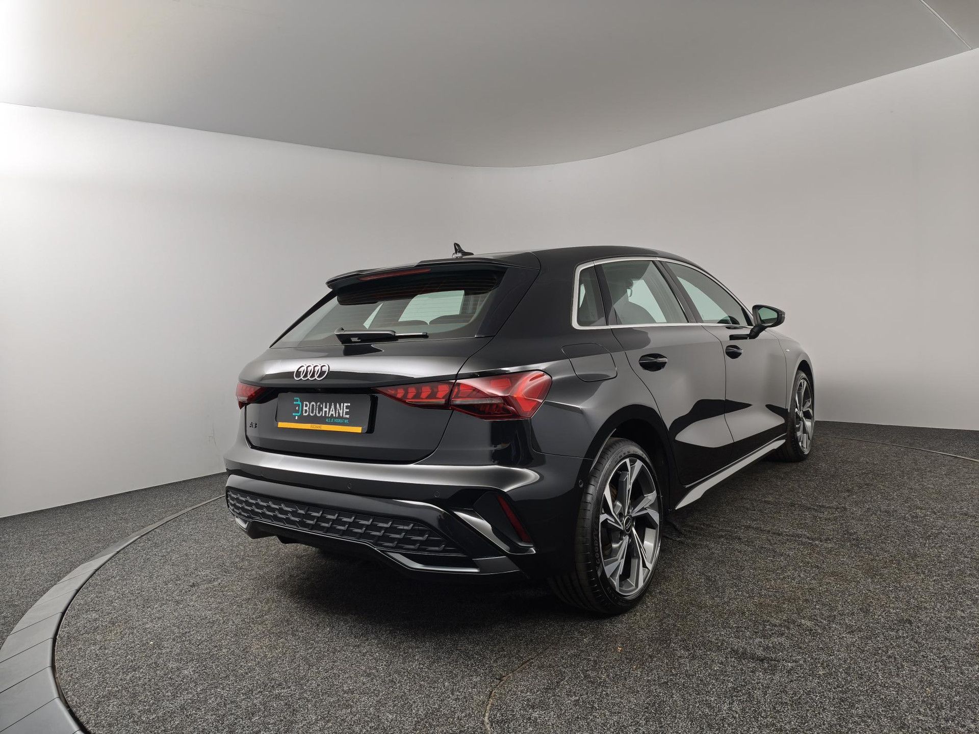 Audi A3 met kenteken KRF-46-H – achteraanzicht