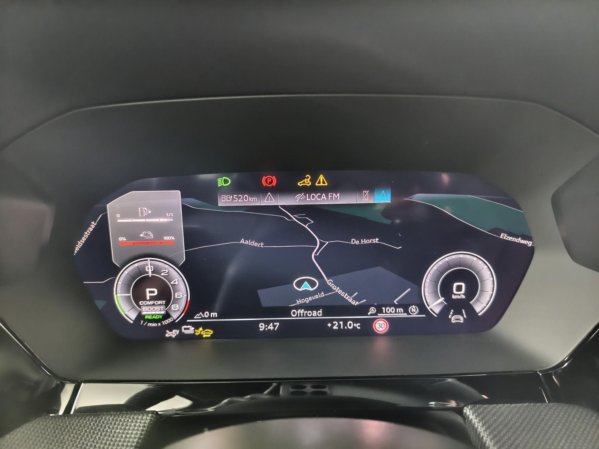Audi A3 met kenteken KRF-46-H – dashboard
