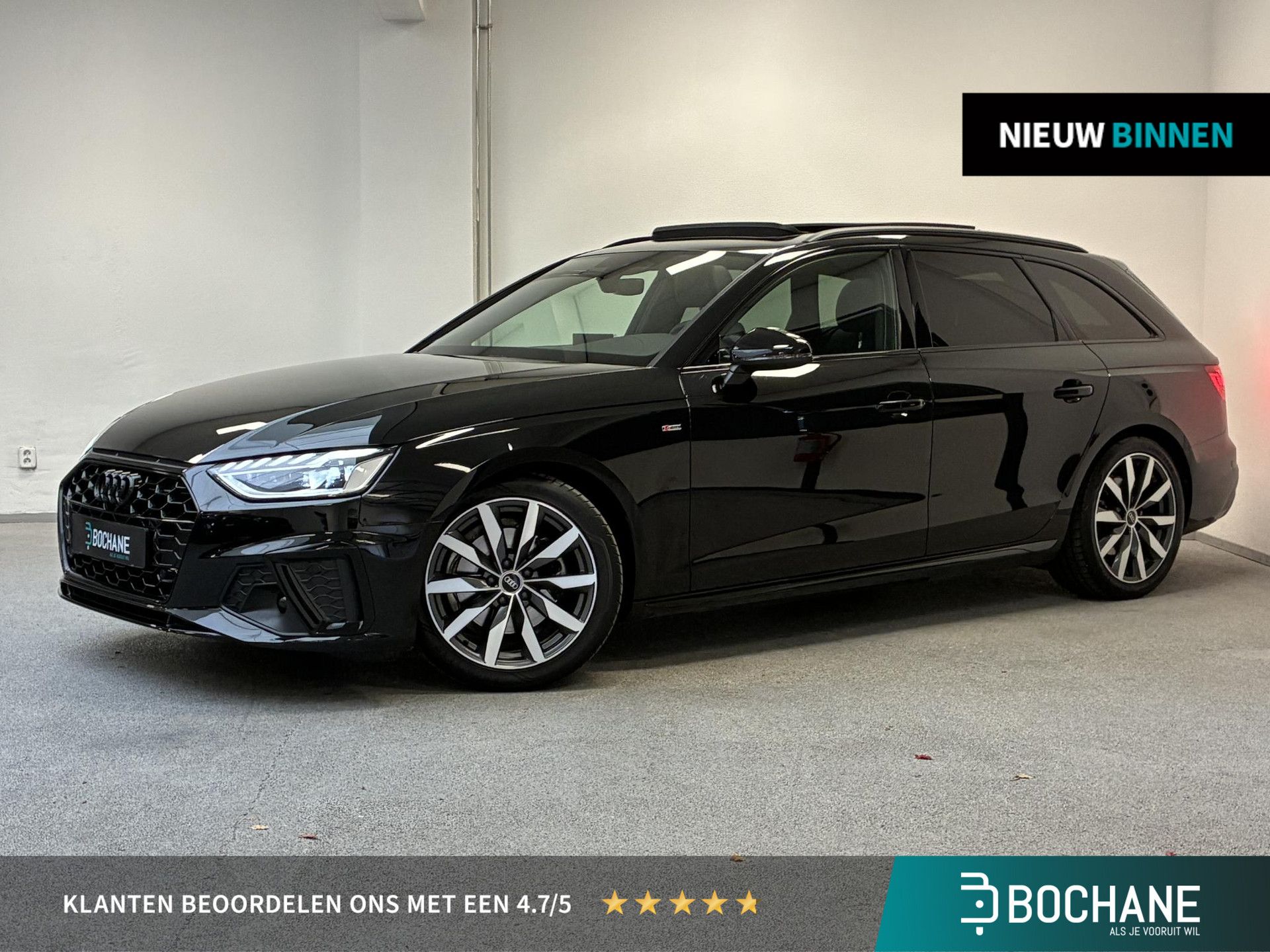 Audi A4 met kenteken X-069-JS – vooraanzicht