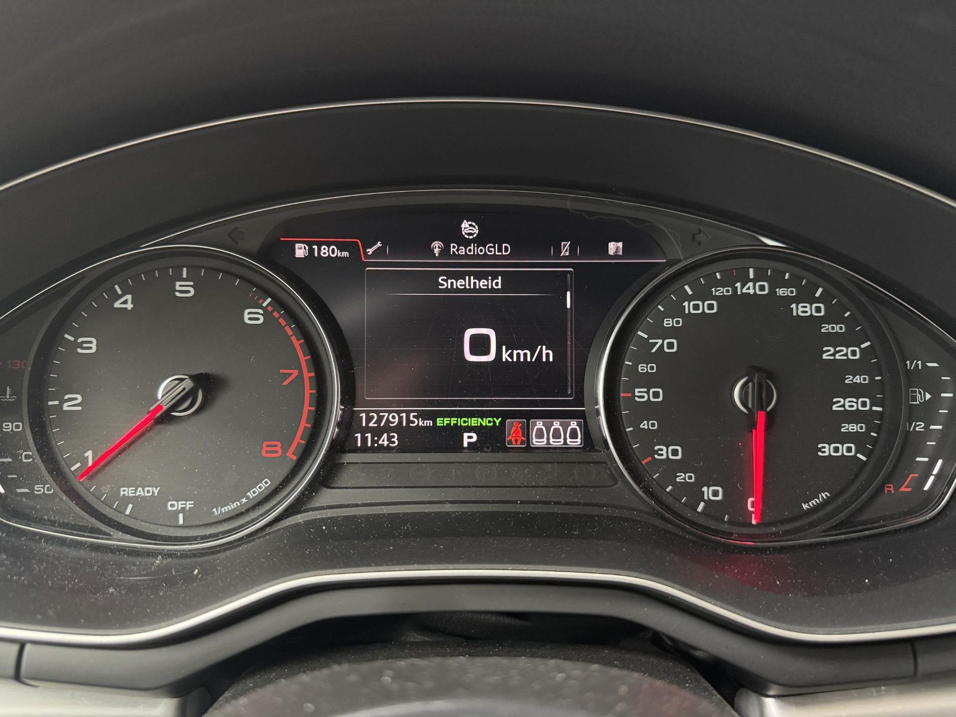 Audi A5 met kenteken H-283-XH – dashboard