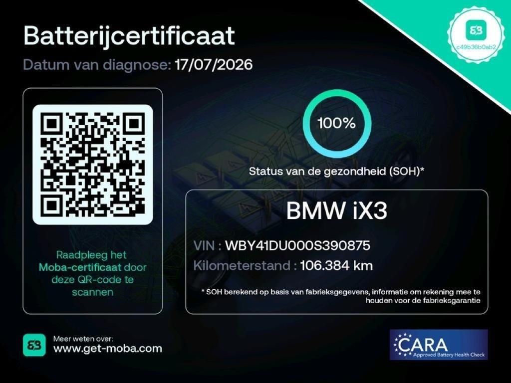 BMW IX3 met kenteken R-577-BZ – detailfoto