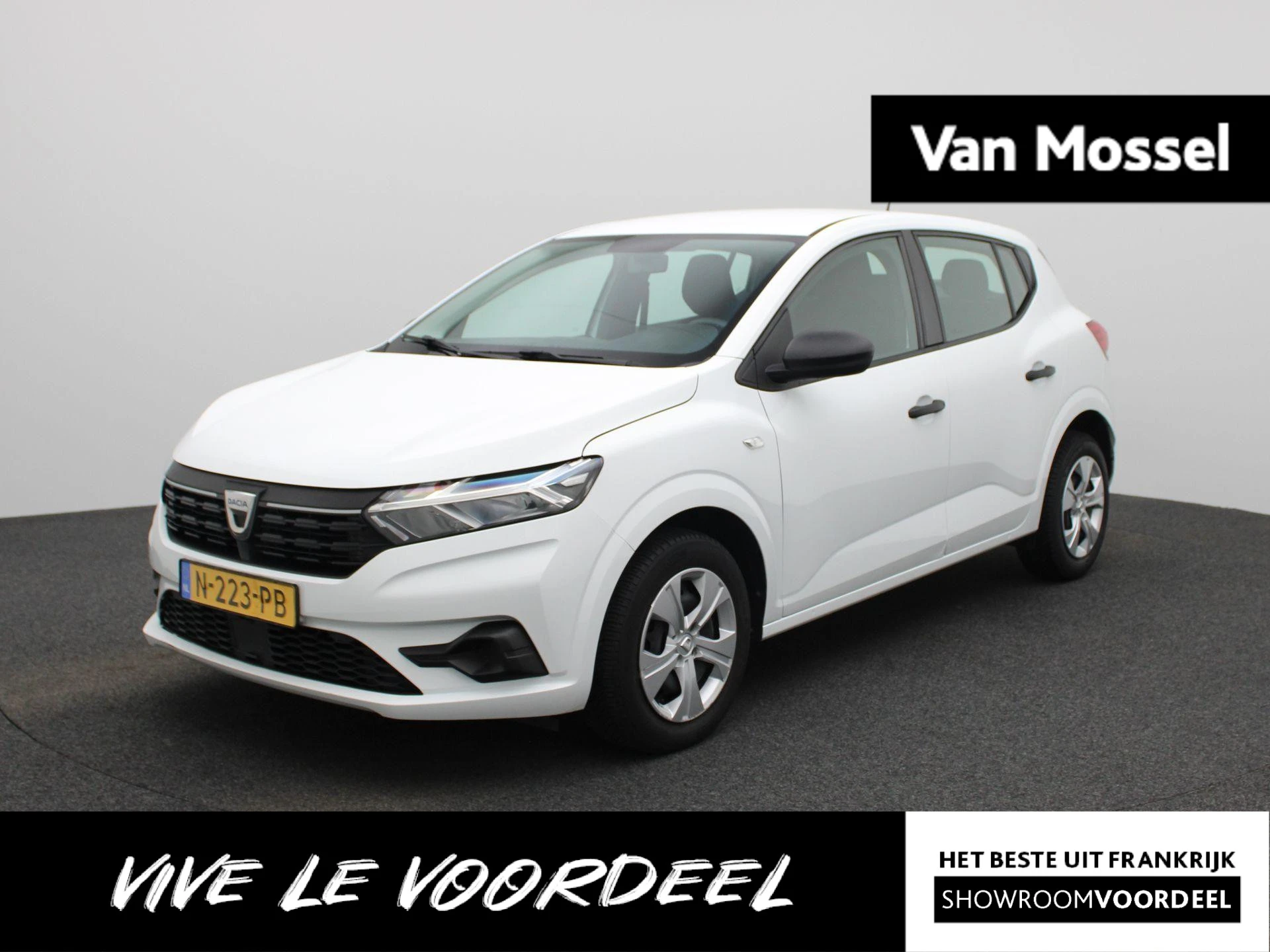 Dacia Sandero met kenteken N-223-PB – autofoto 2