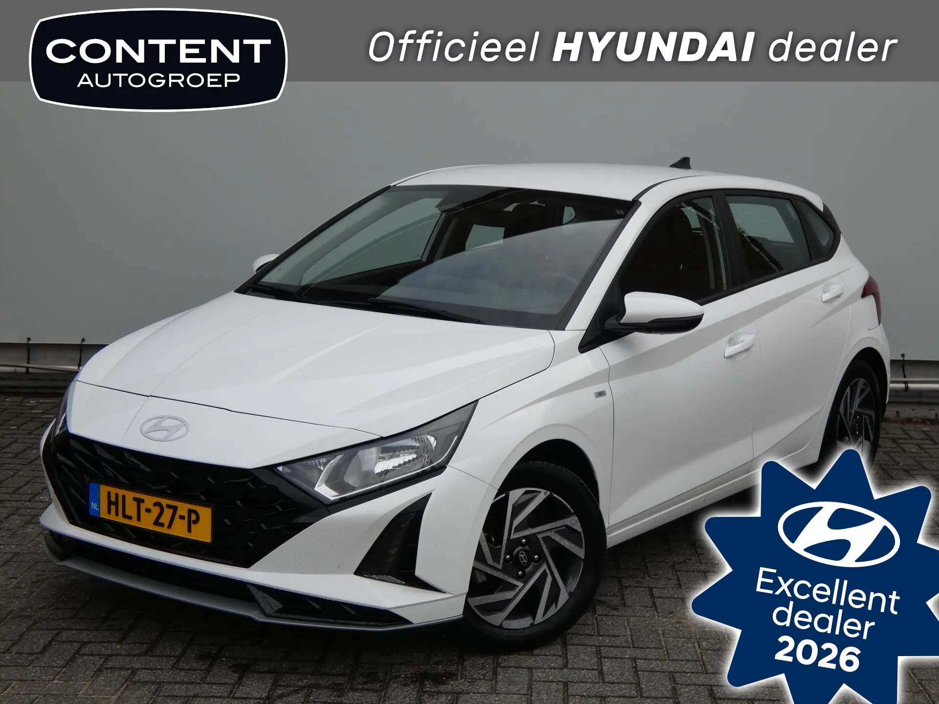 Hyundai i20 met kenteken HLT-27-P – vooraanzicht