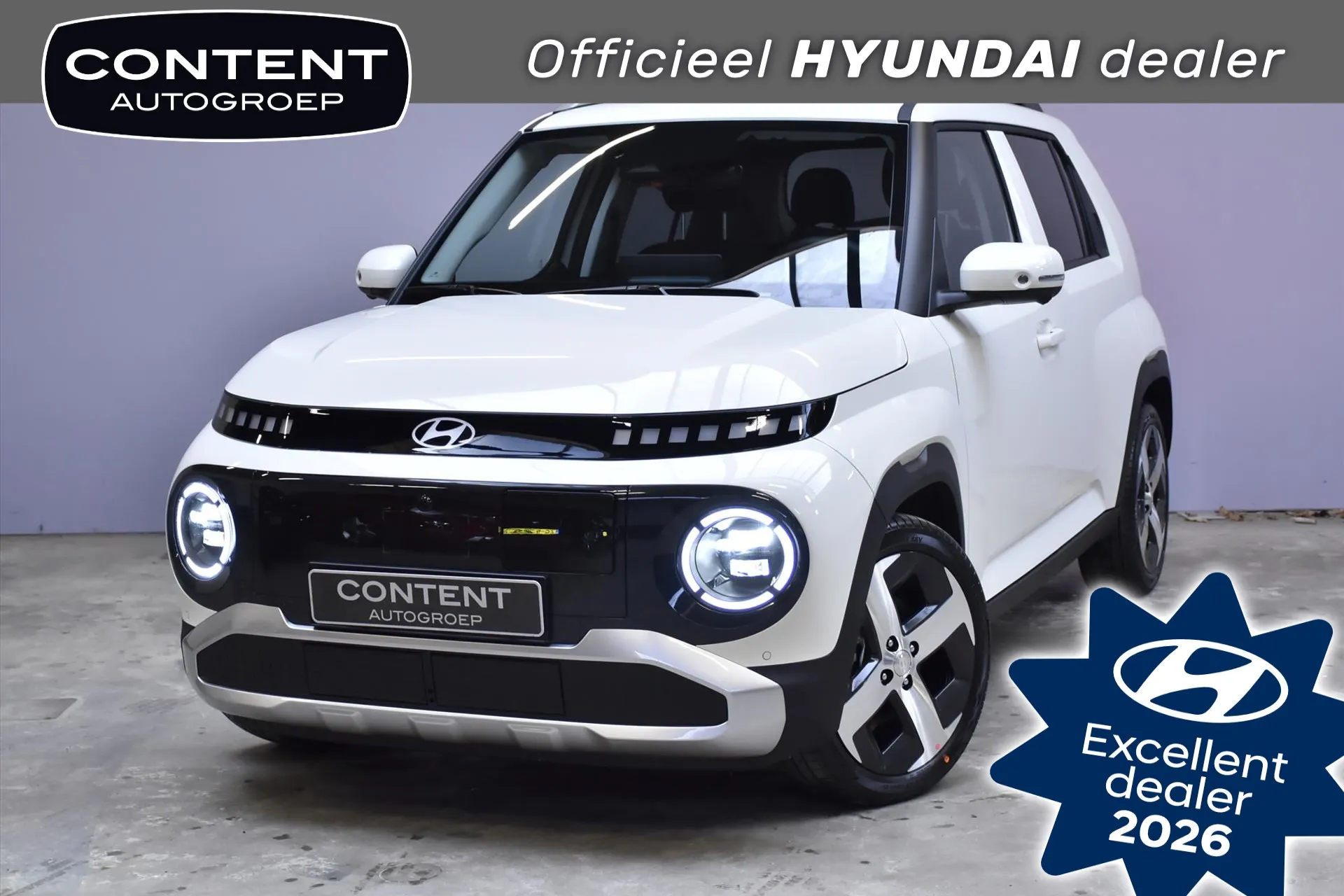 Hyundai Inster met kenteken 74597 – vooraanzicht