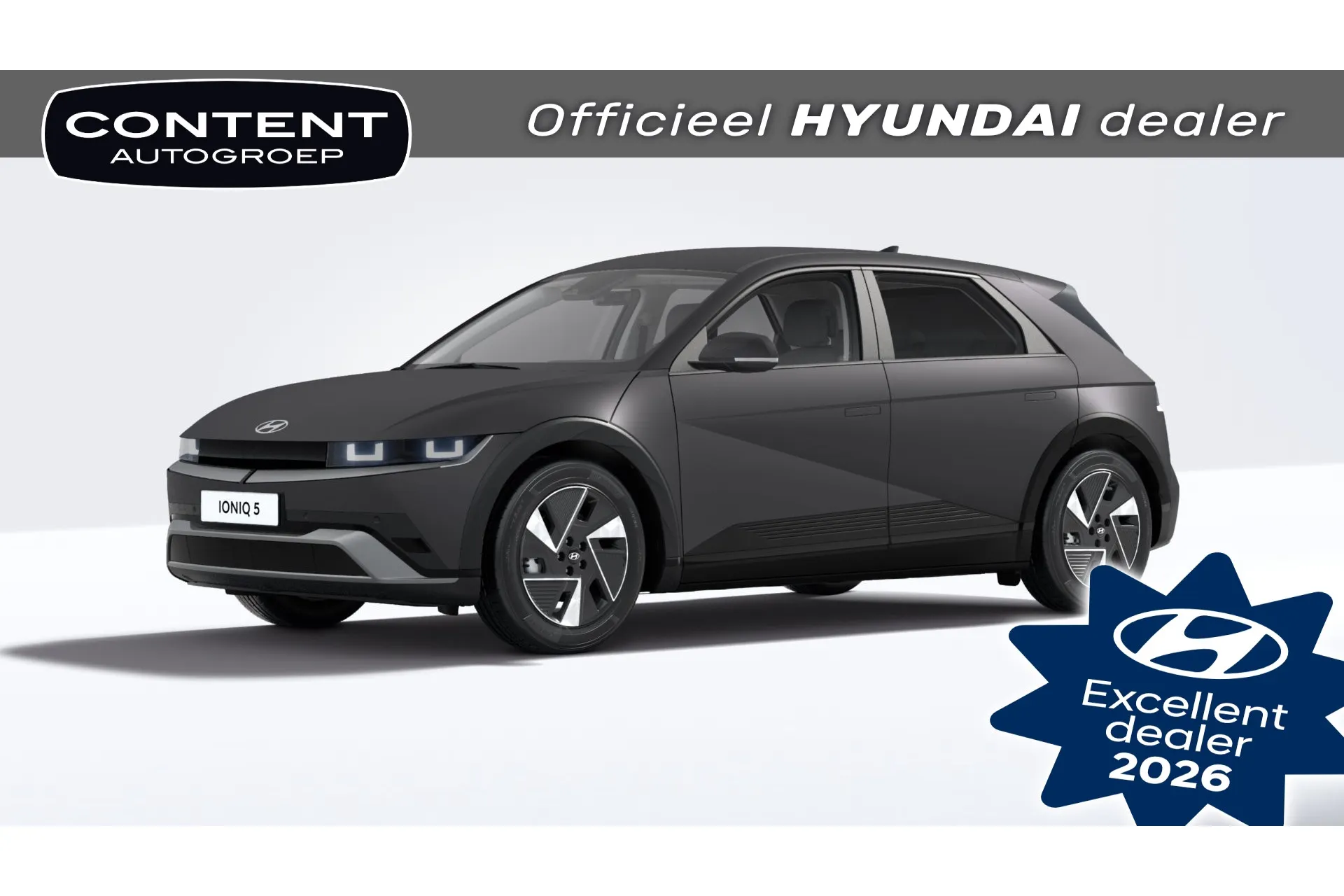 Hyundai IONIQ5 met kenteken 71602 – vooraanzicht
