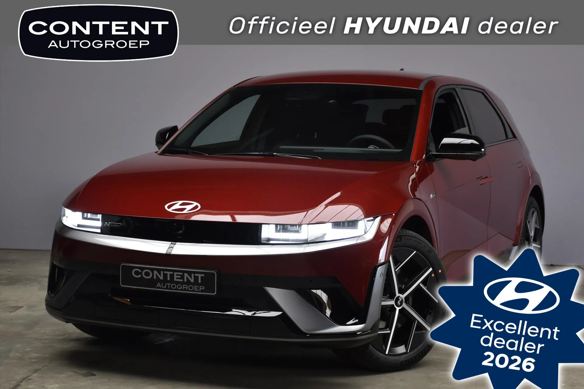 Hyundai IONIQ5 met kenteken 76767 – vooraanzicht