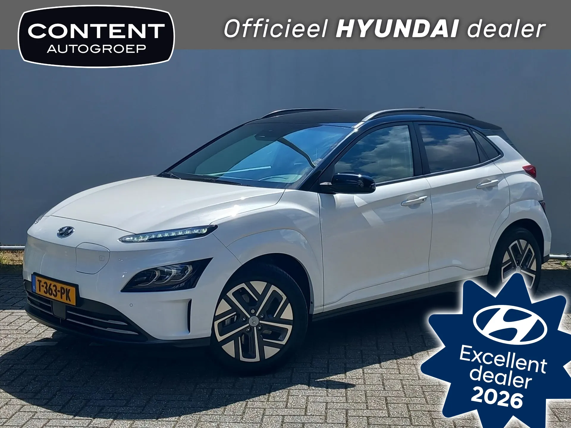 Hyundai Kona met kenteken T-363-PK – vooraanzicht