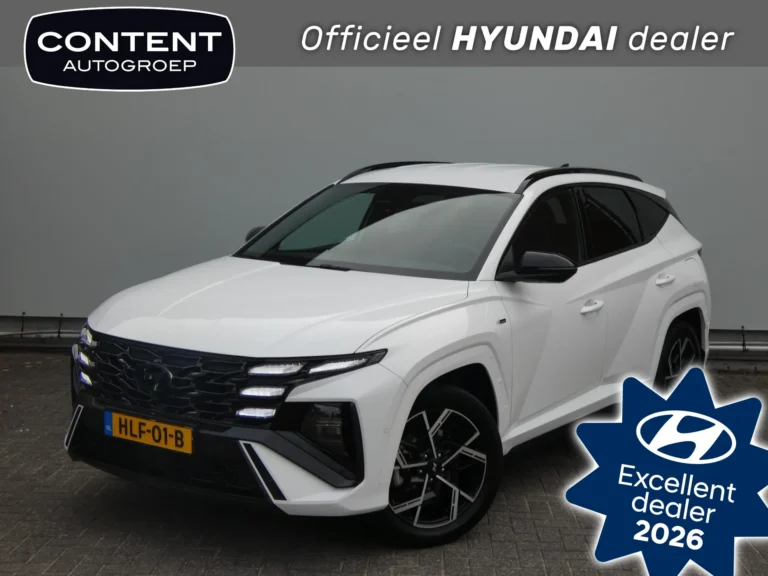 Hyundai Tucson met kenteken HLF-01-B – vooraanzicht