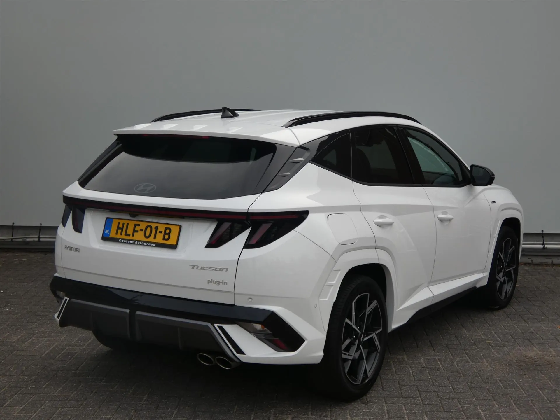 Hyundai Tucson met kenteken HLF-01-B – detailfoto