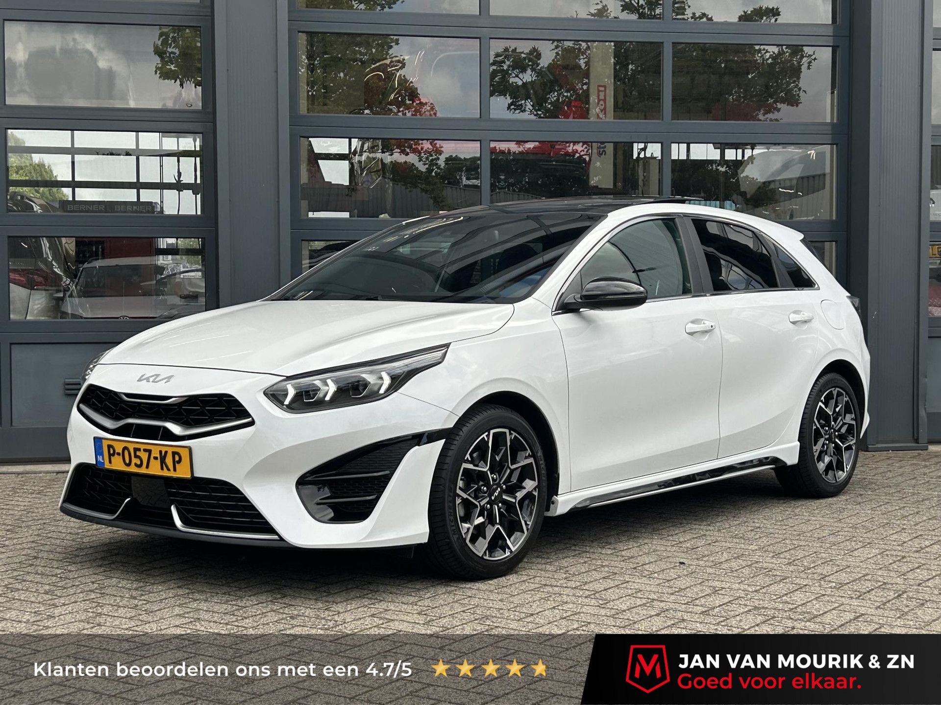 Kia Ceed met kenteken P-057-KP – vooraanzicht