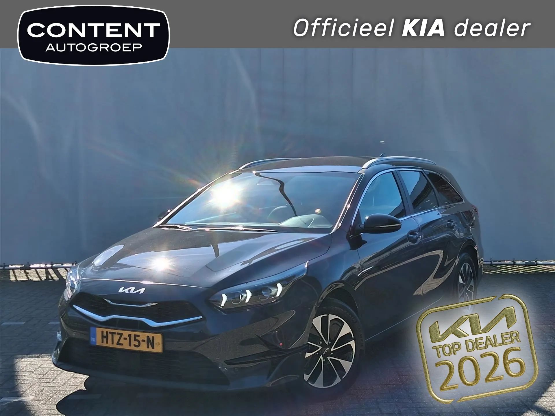 Kia CeedSportswagon met kenteken HTZ-15-N – vooraanzicht