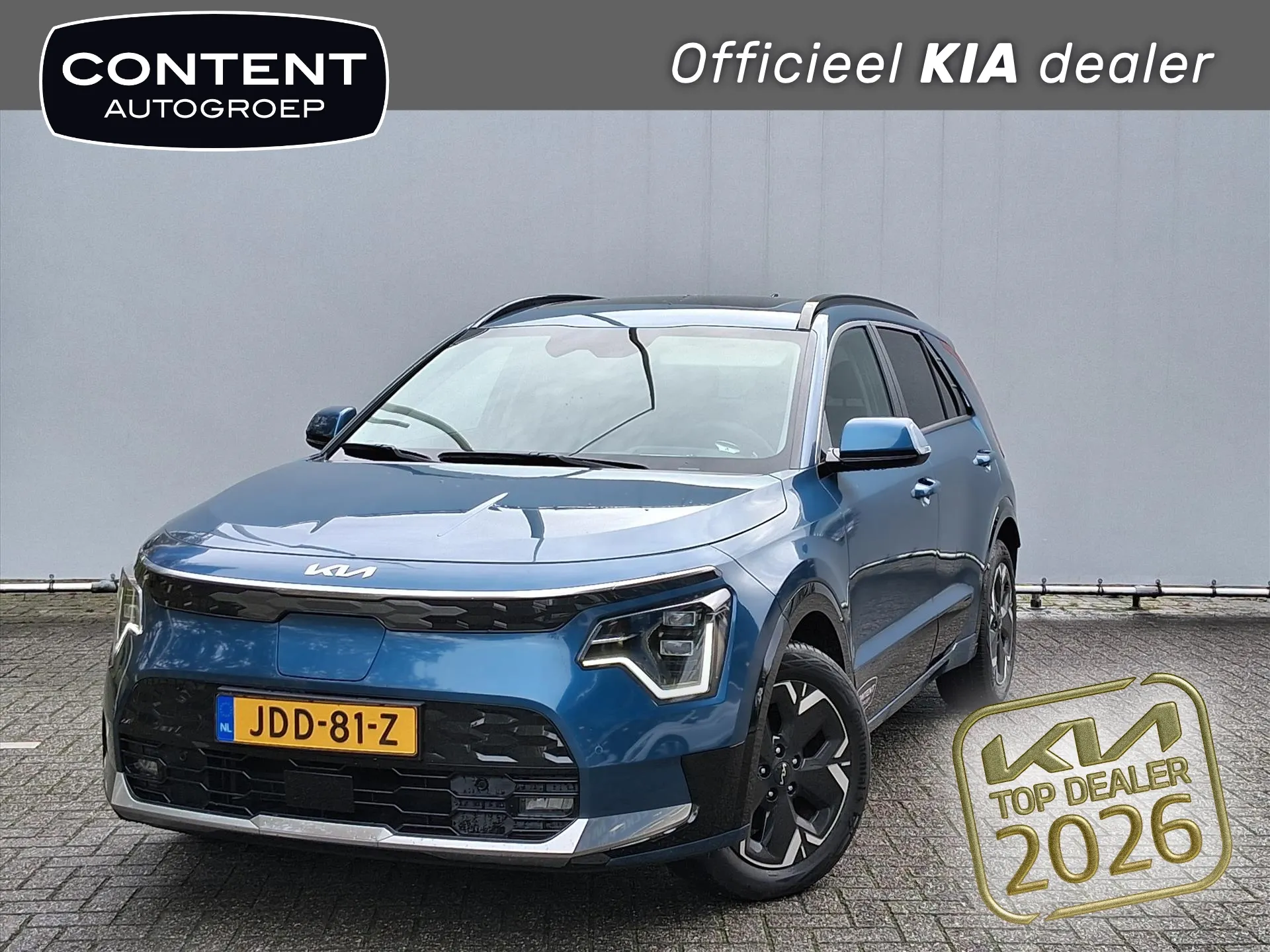 Kia e-Niro met kenteken JDD-81-Z – vooraanzicht