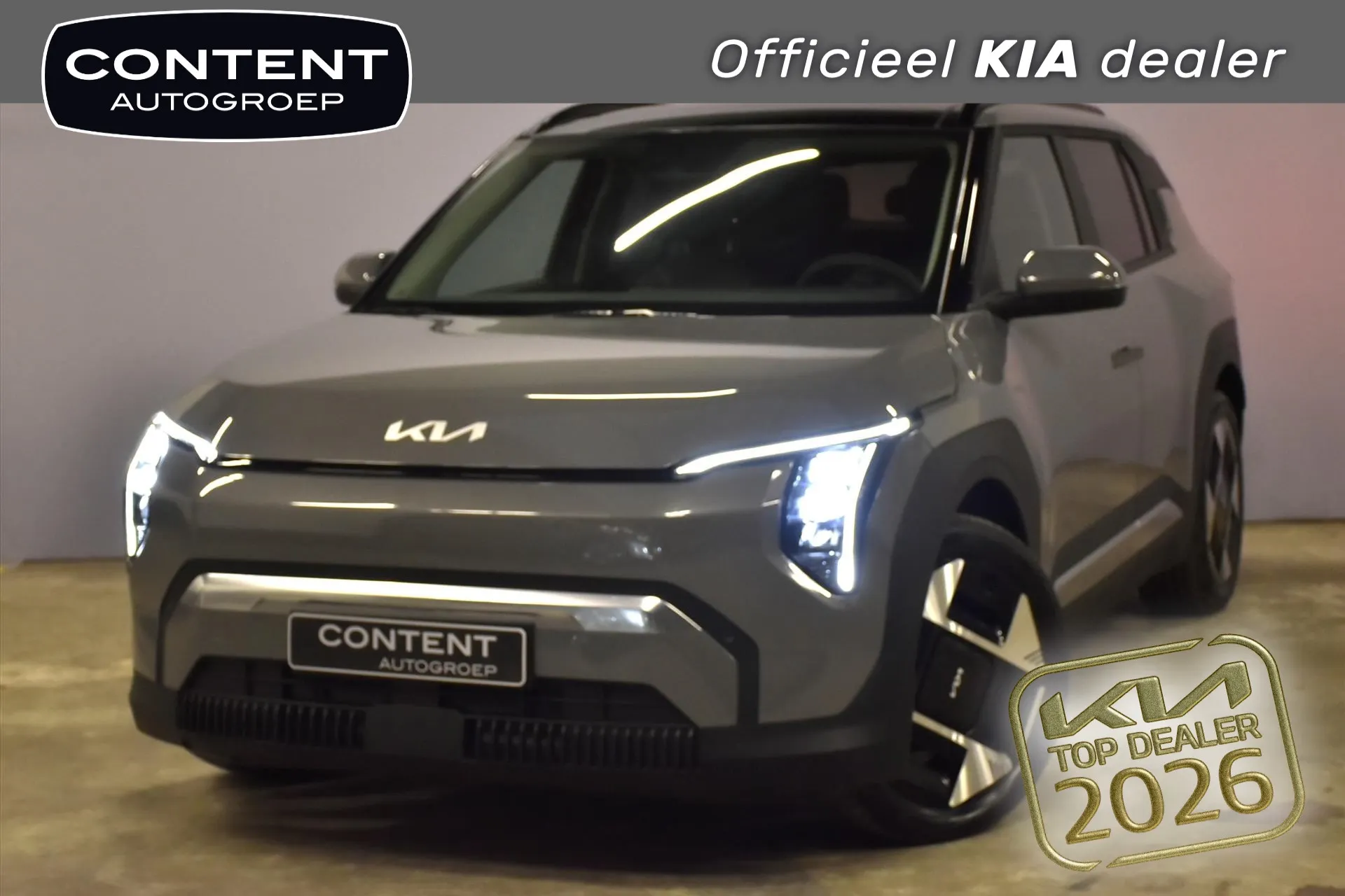 Kia EV3 met kenteken 64105 – vooraanzicht