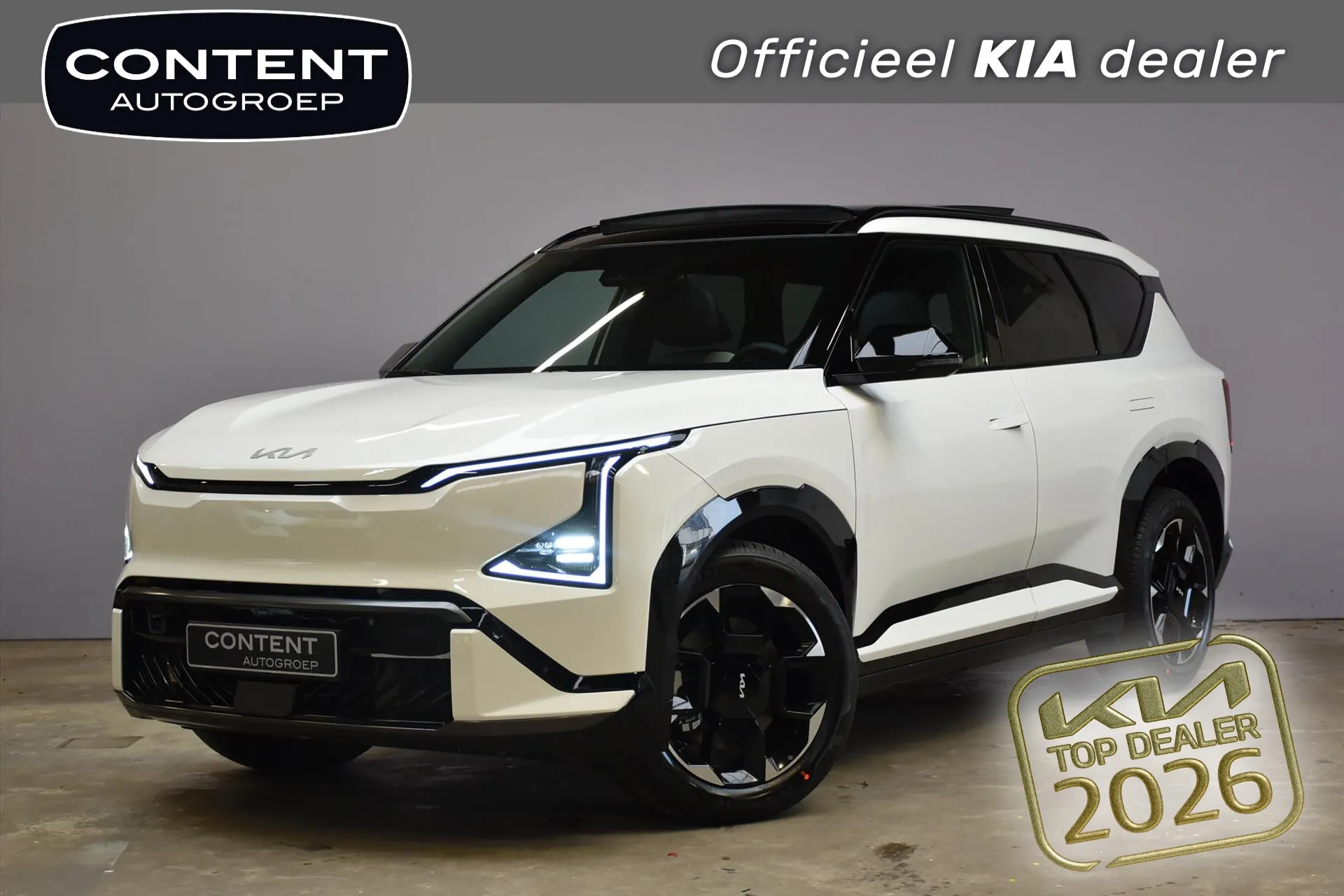 Kia EV5 met kenteken 74365 – vooraanzicht