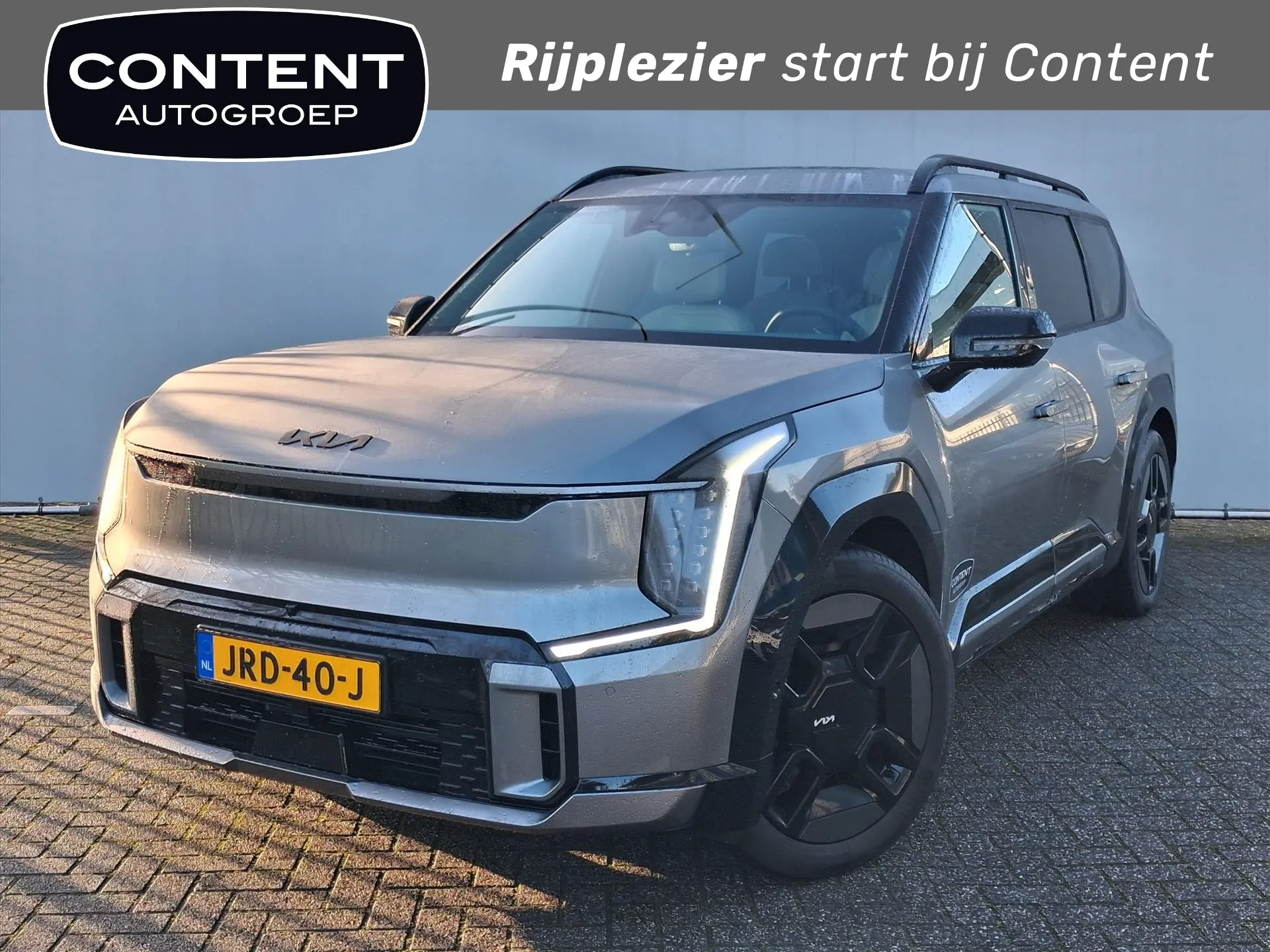 Kia EV9 met kenteken JRD-40-J – vooraanzicht