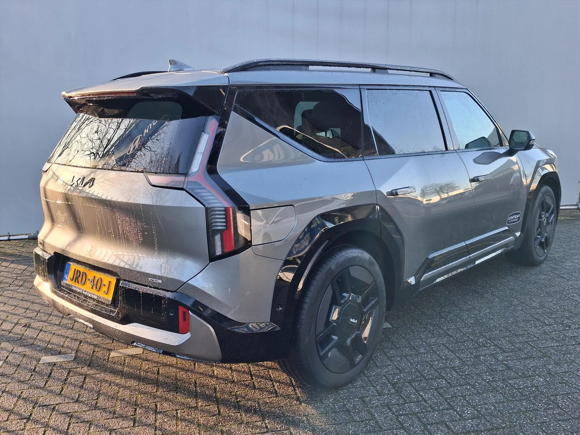 Kia EV9 met kenteken JRD-40-J – dashboard