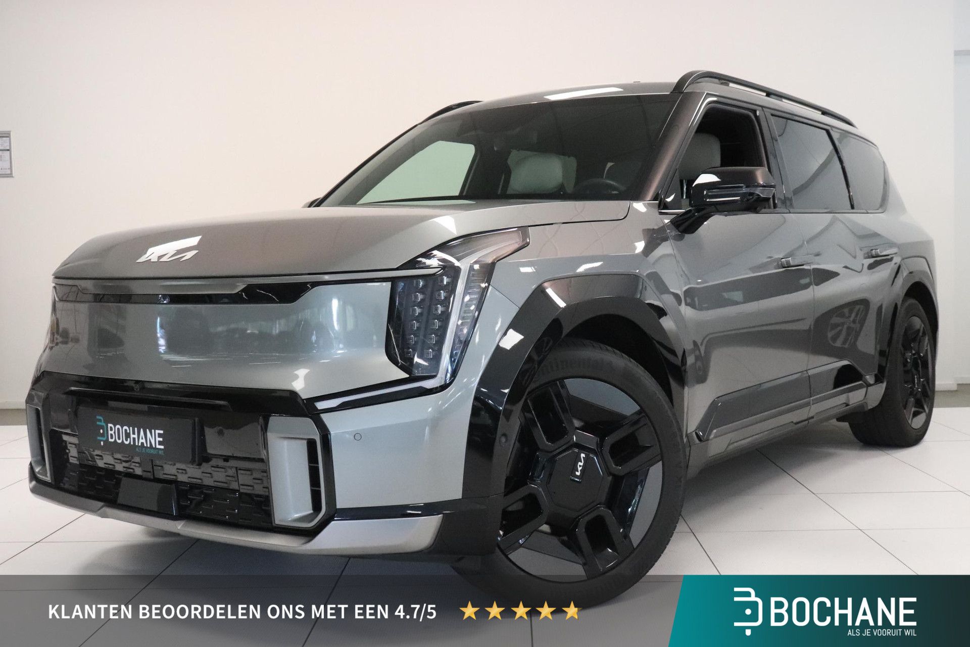 Kia EV9 met kenteken X-458-RF – vooraanzicht