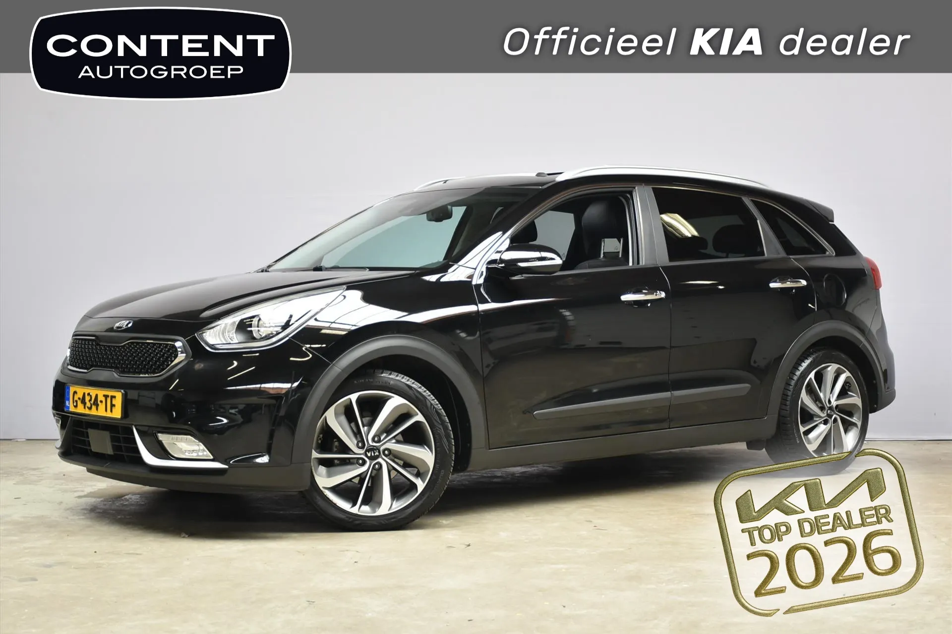 Kia Niro met kenteken G-434-TF – vooraanzicht