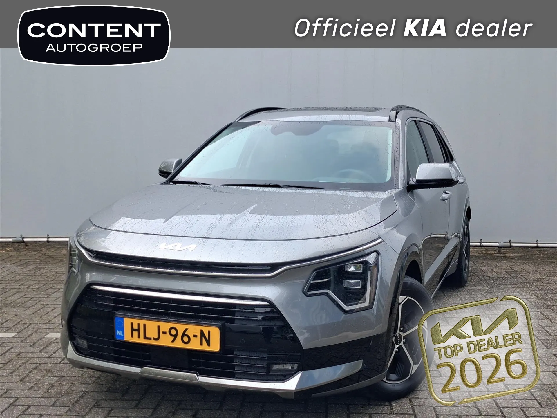 Kia Niro met kenteken HLJ-96-N – vooraanzicht