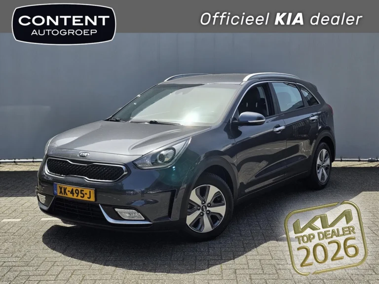 Kia Niro met kenteken XK-495-J – vooraanzicht