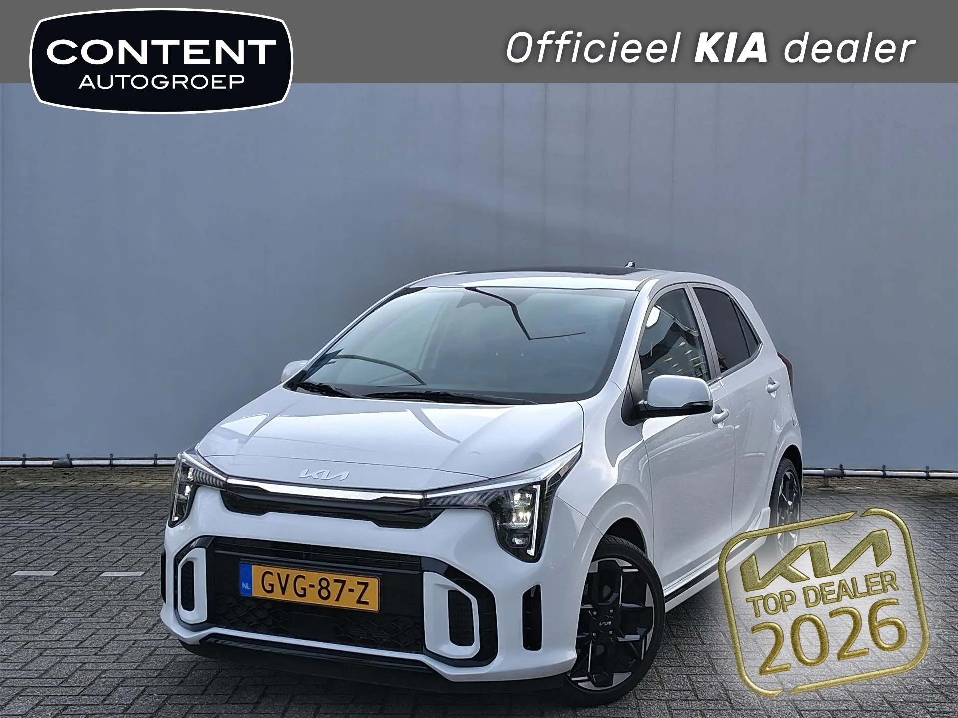 Kia Picanto met kenteken GVG-87-Z – vooraanzicht