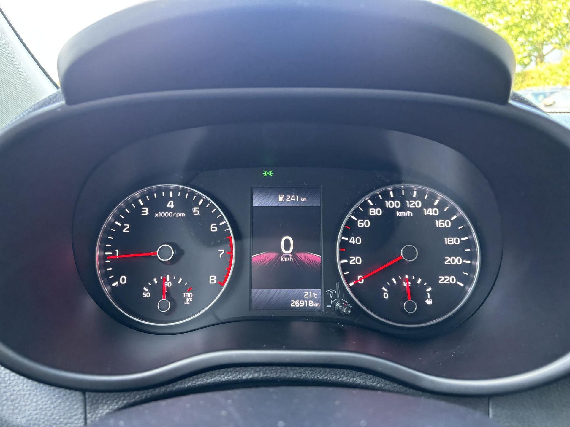 Kia Picanto met kenteken K-382-VN – dashboard