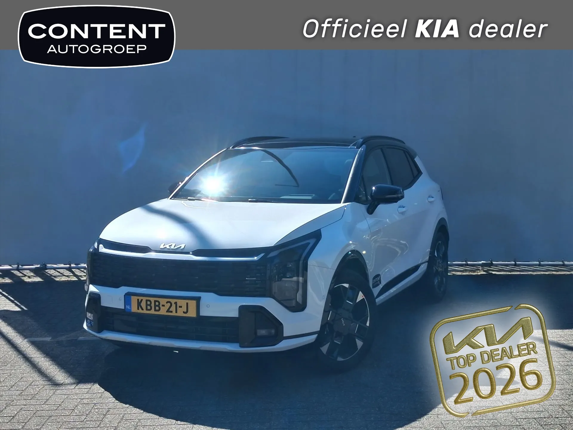 Kia Sportage met kenteken KBB-21-J – vooraanzicht