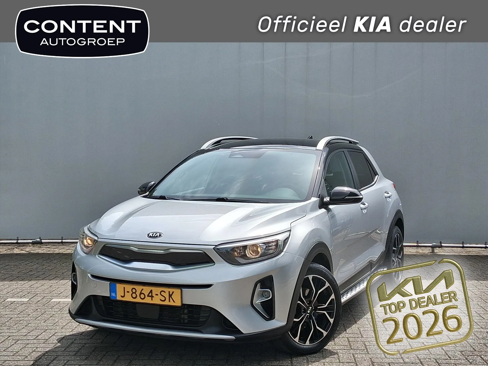 Kia Stonic met kenteken J-864-SK – vooraanzicht