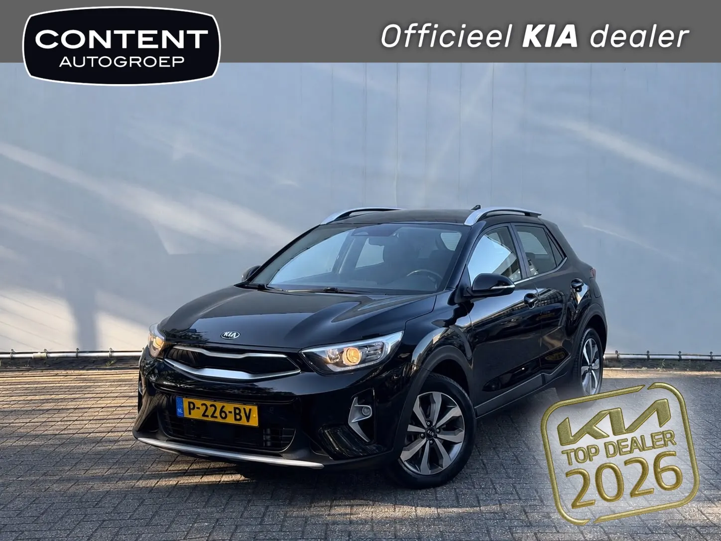Kia Stonic met kenteken P-226-BV – vooraanzicht