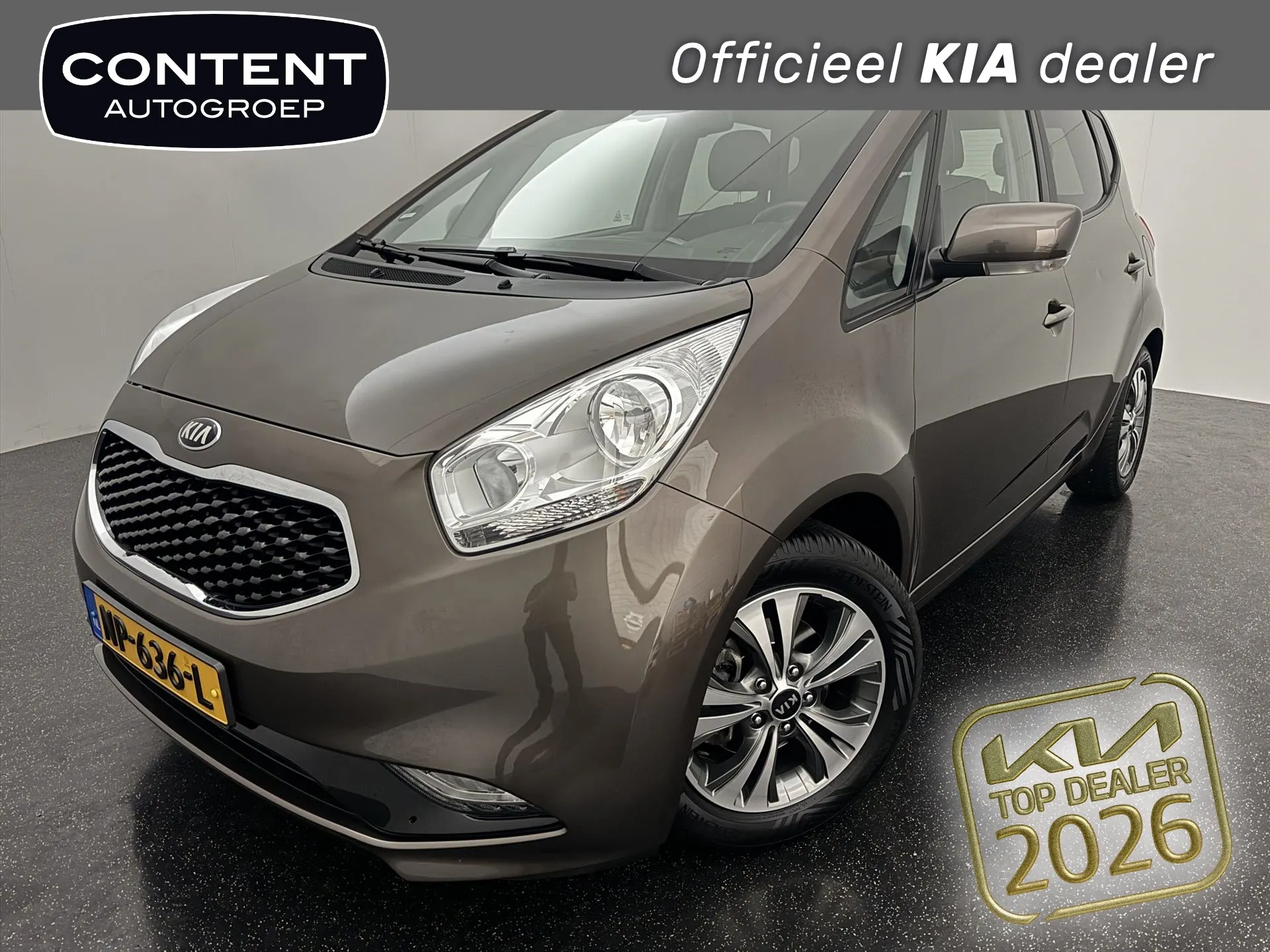 Kia Venga met kenteken NP-636-L – vooraanzicht