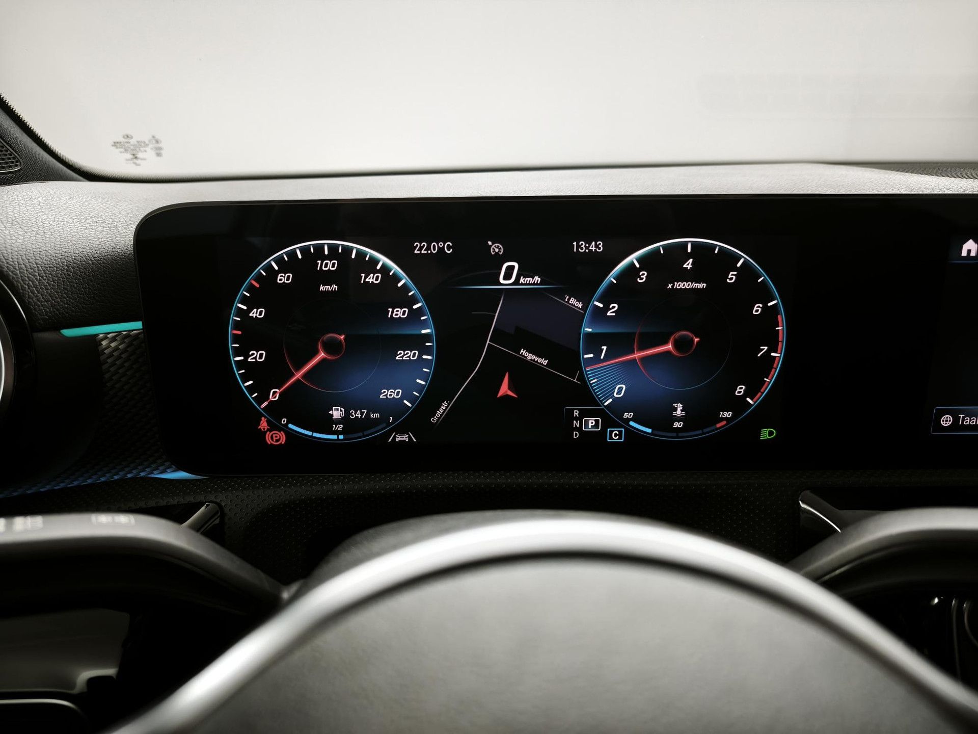 Mercedes-Benz A-Klasse met kenteken K-706-ZP – dashboard