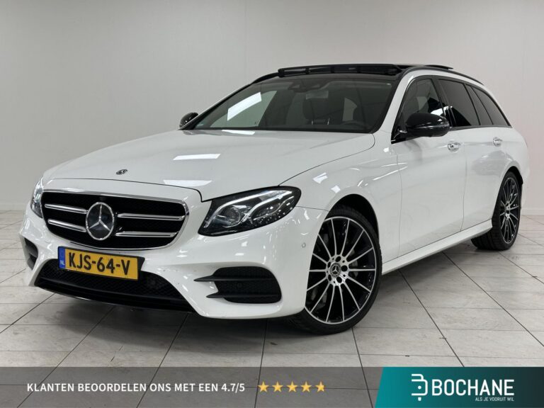 Mercedes-Benz E-Klasse met kenteken KJS-64-V – vooraanzicht