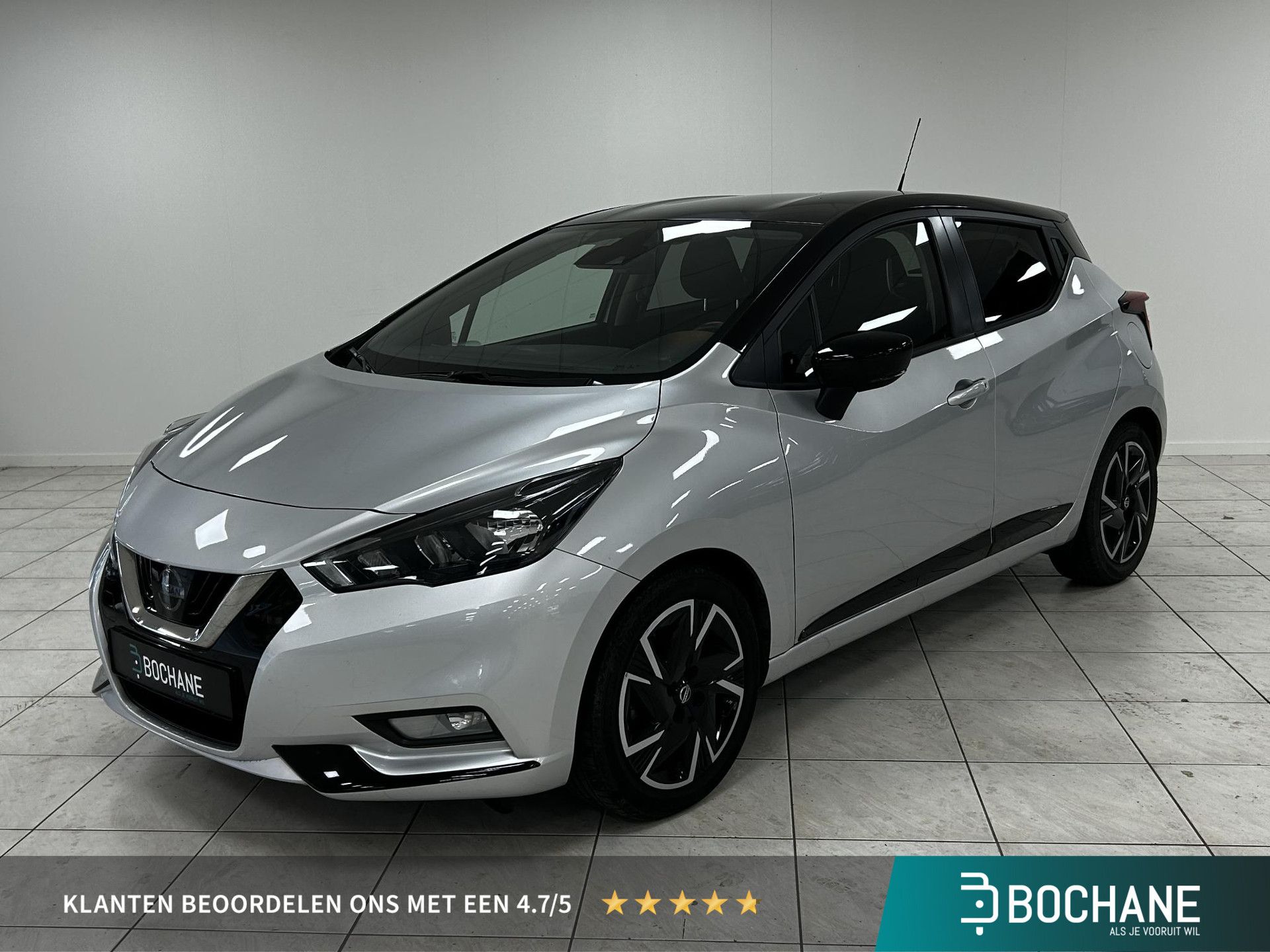 Nissan Micra met kenteken S-343-LS – vooraanzicht