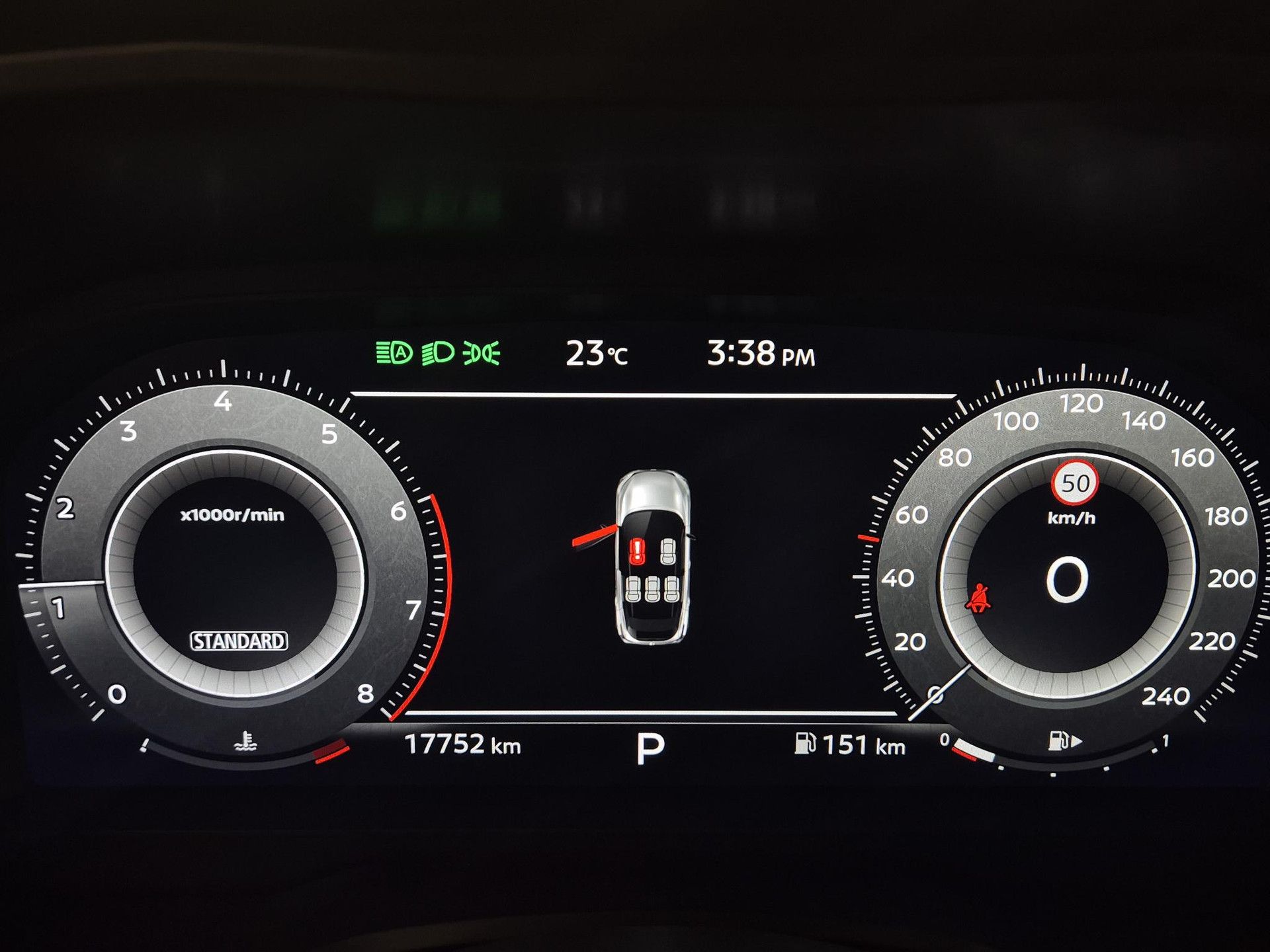 Nissan QASHQAI – dashboard