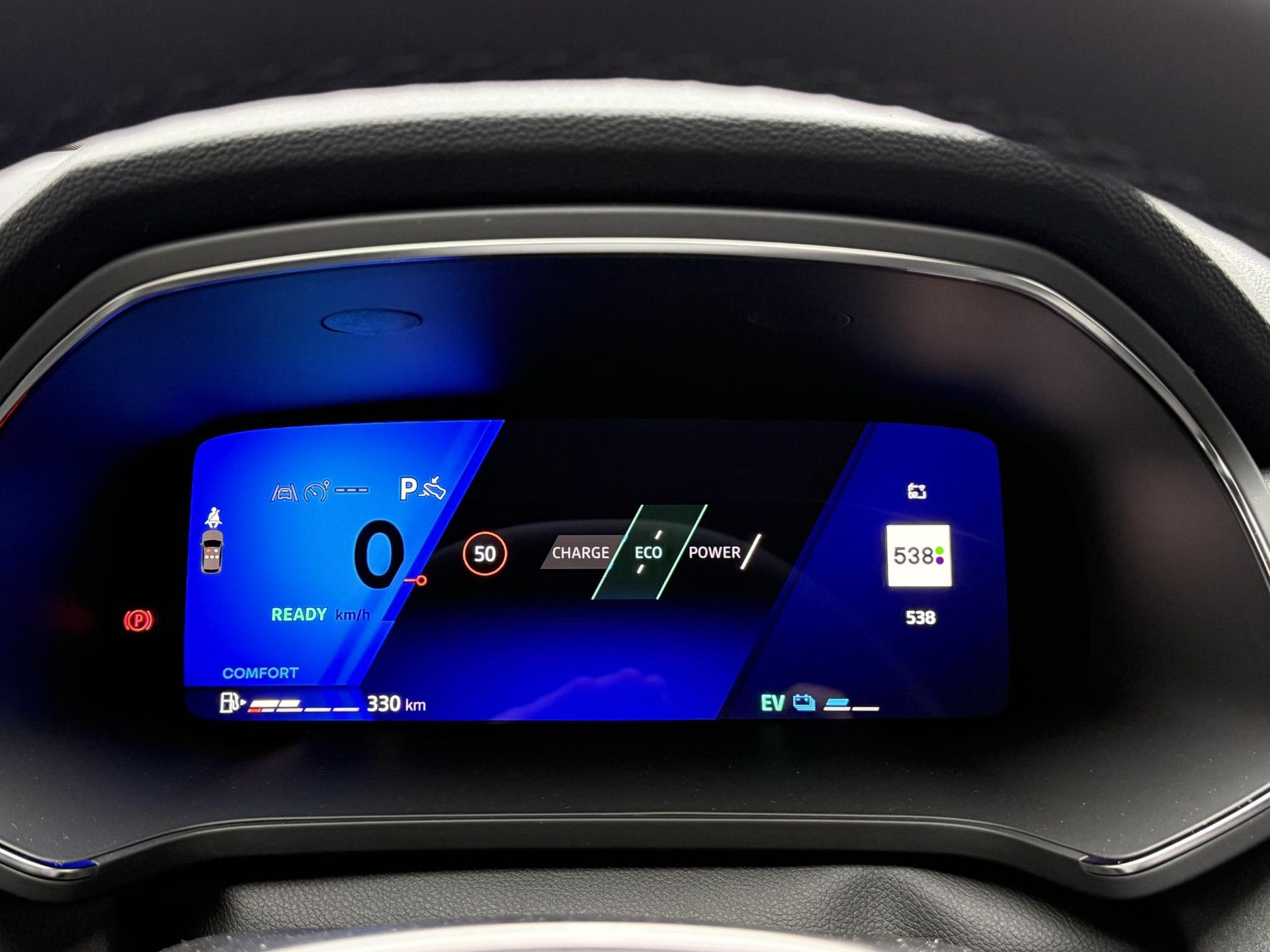 Renault Symbioz met kenteken JGV-51-P – dashboard
