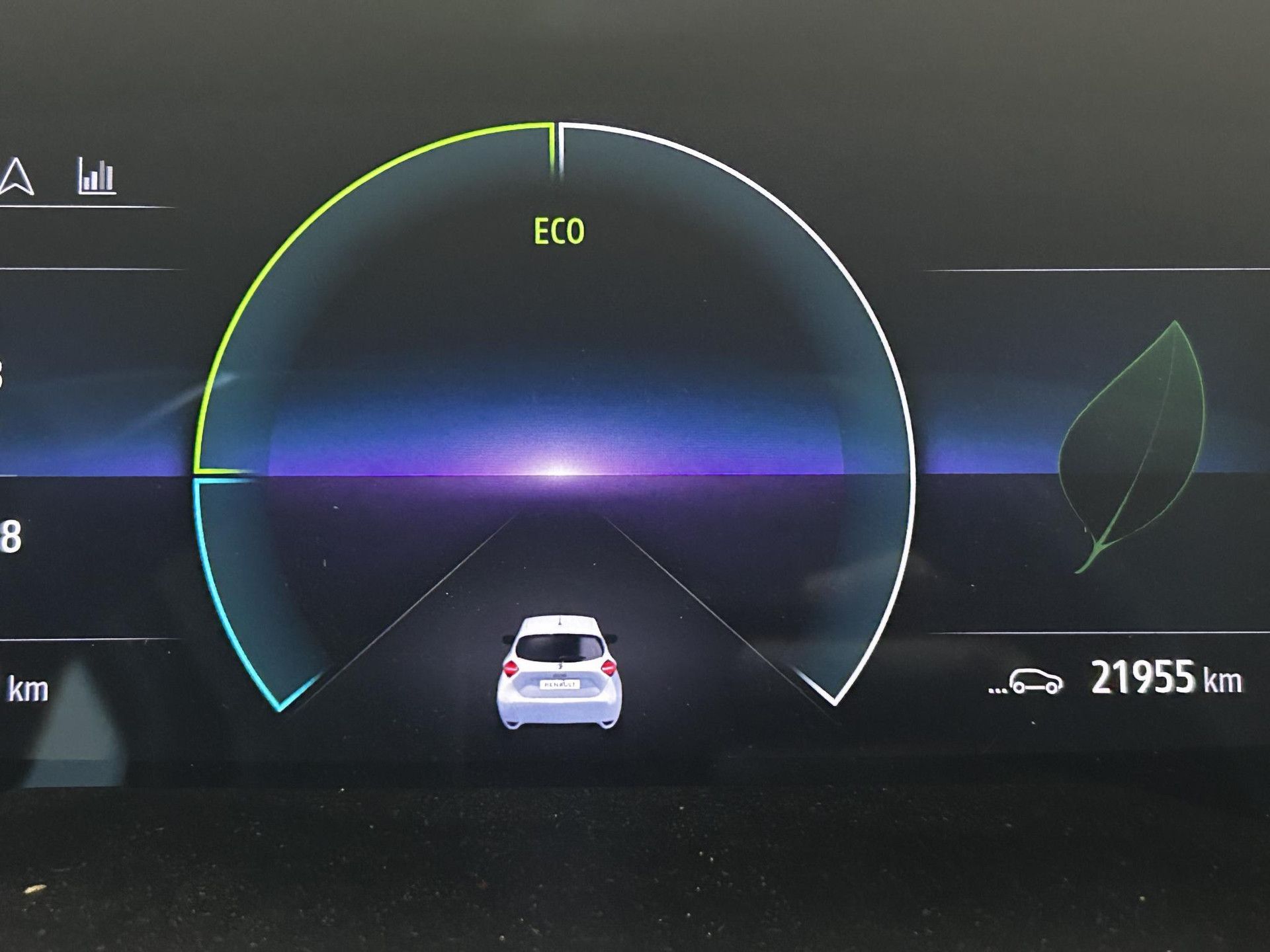 Renault ZOE met kenteken S-416-LG – dashboard