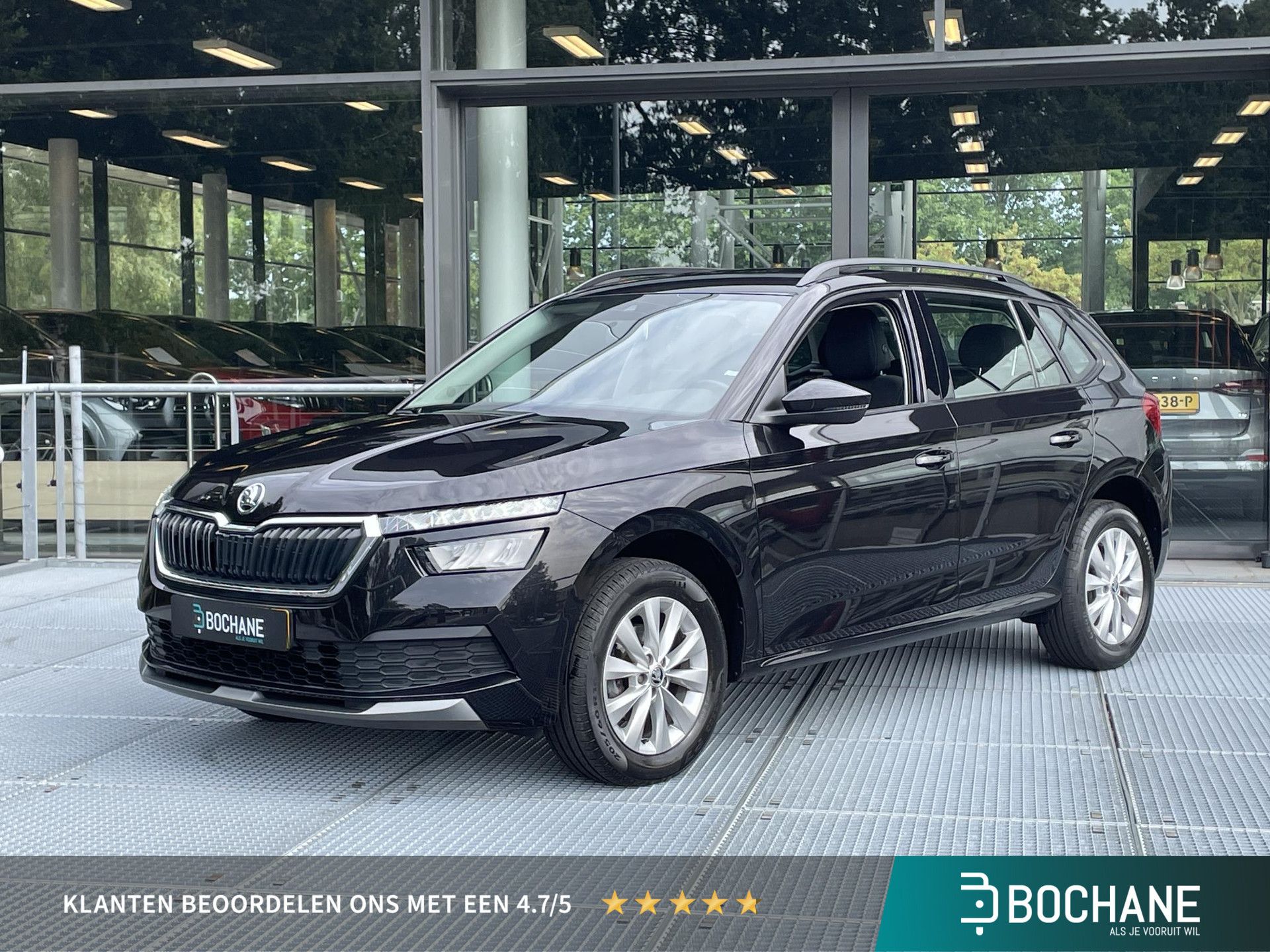 Skoda Kamiq met kenteken K-076-VX – vooraanzicht