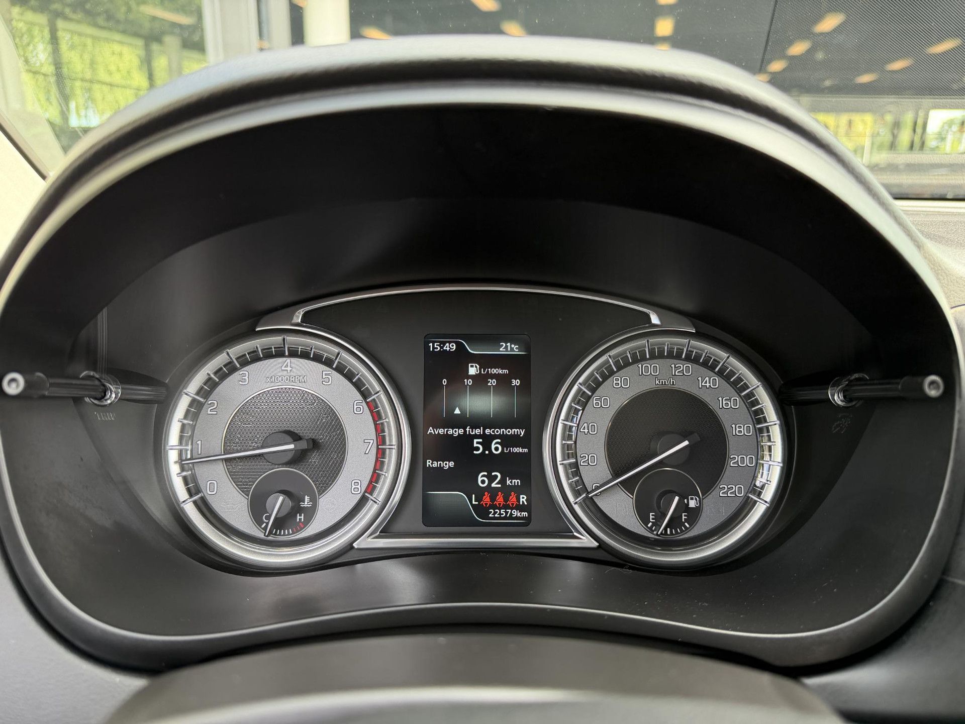 Suzuki S-Cross met kenteken Z-839-LD – dashboard
