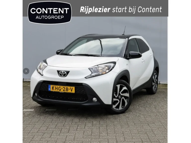 Toyota Aygo met kenteken KHG-28-V – vooraanzicht