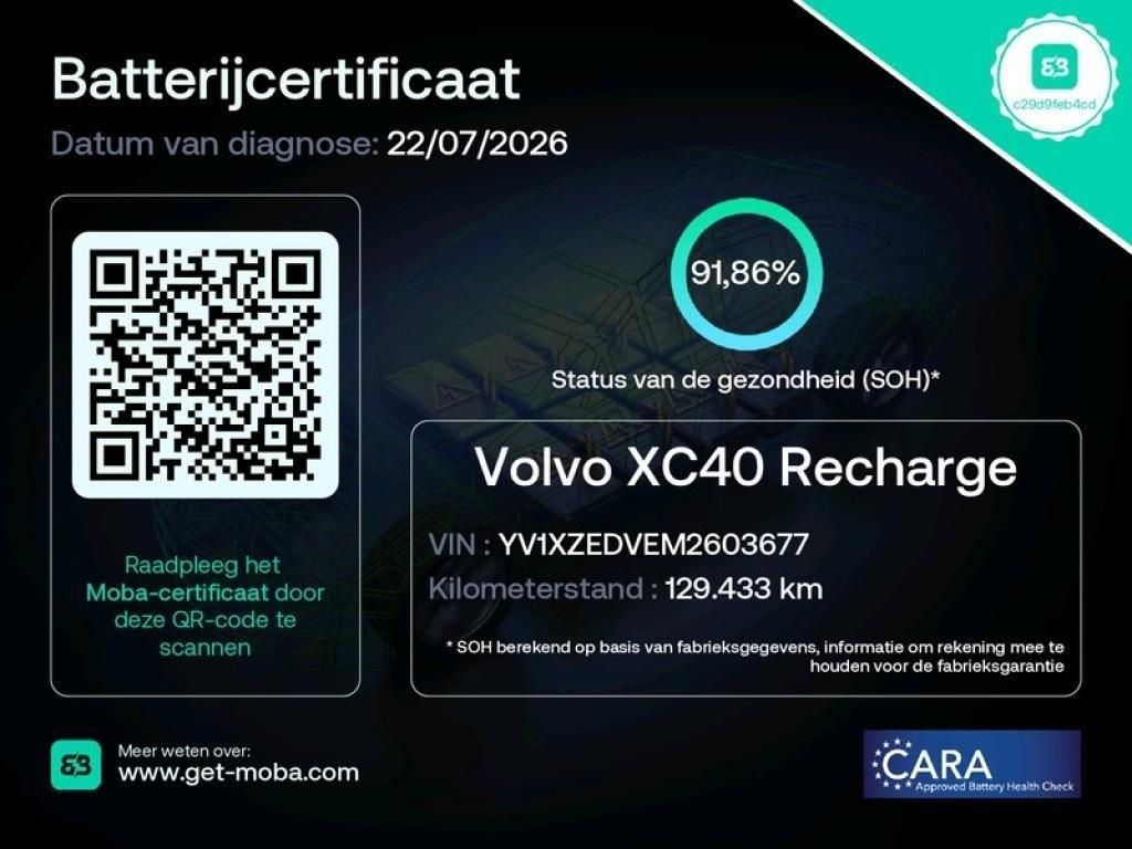 Volvo XC40 met kenteken L-359-RF – detailfoto