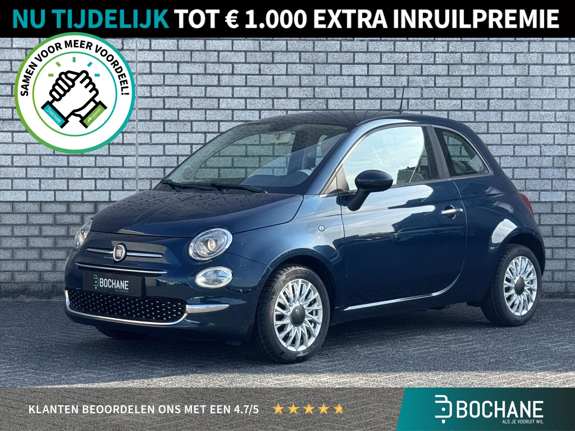 Fiat 500 financial lease – kenteken J-625-BX