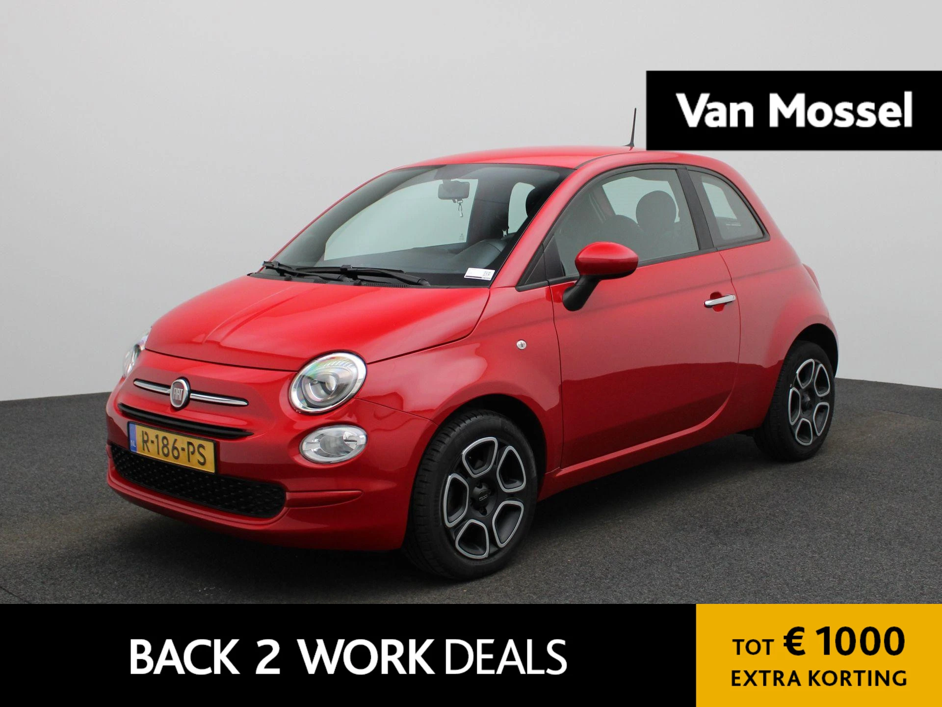 Fiat 500 met kenteken R-186-PS – autofoto 2