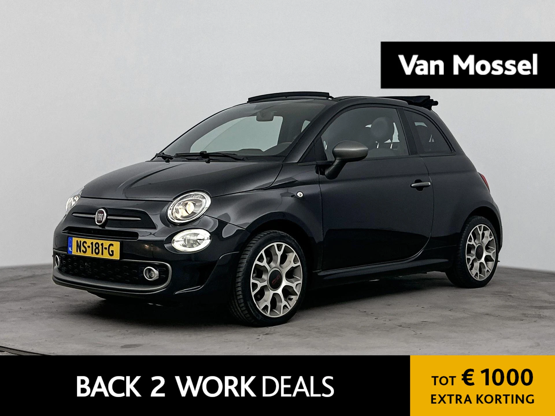 Fiat 500C met kenteken 45100 – autofoto 2